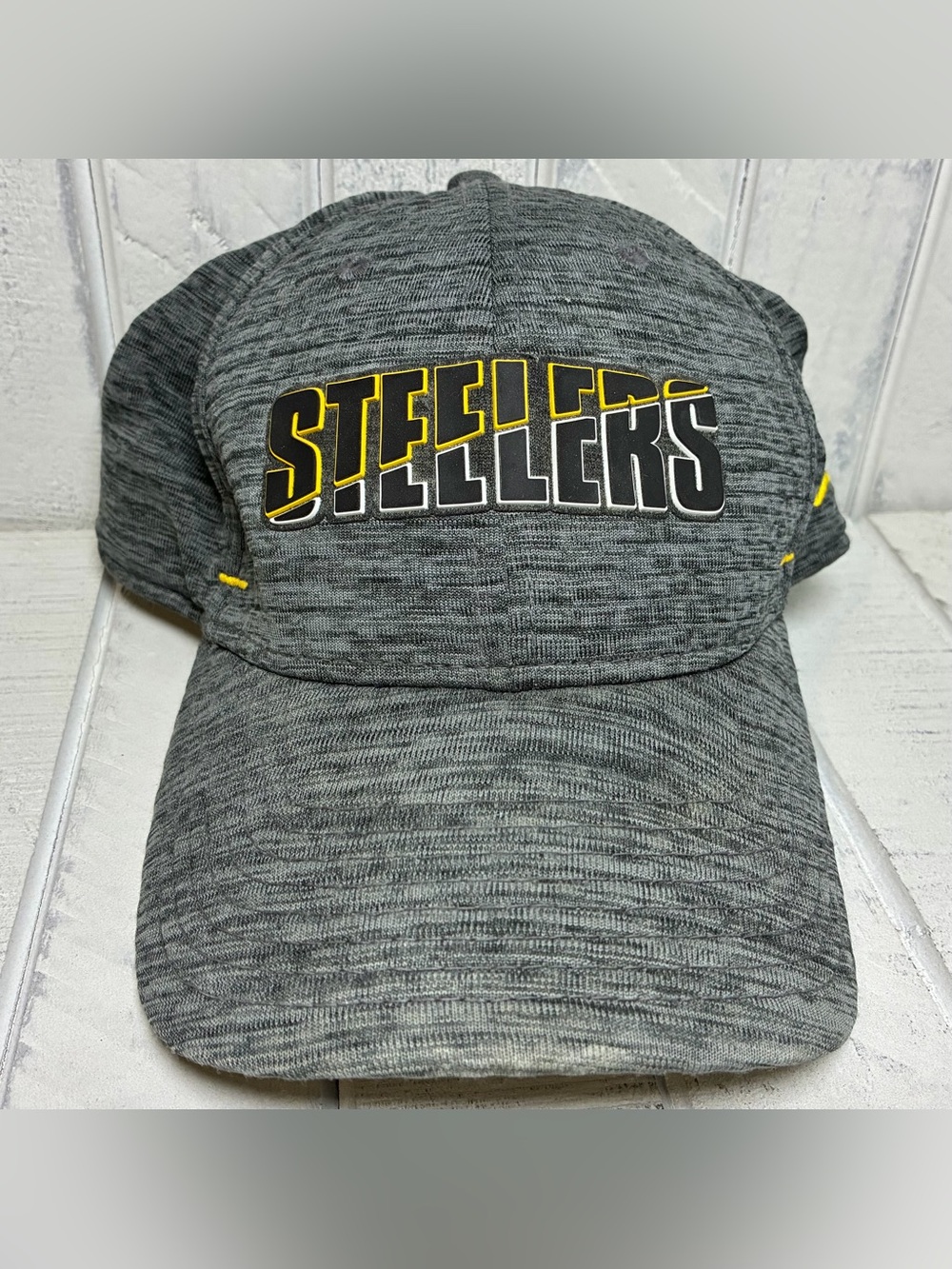 NFL Pittsburgh Steelers New Era 39Thirty Hat Heather Gray Size Medium/Large